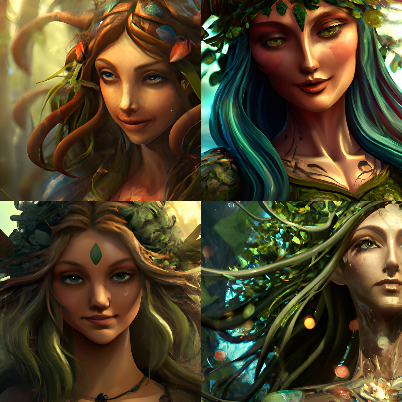 Beautiful Dryad - AI Generated Artwork - NightCafe Creator