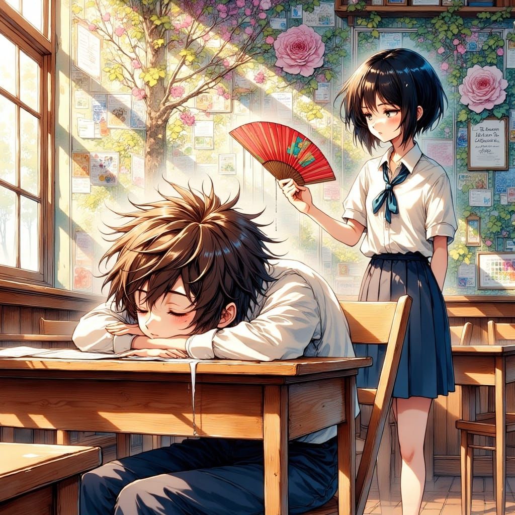 sleeping during class