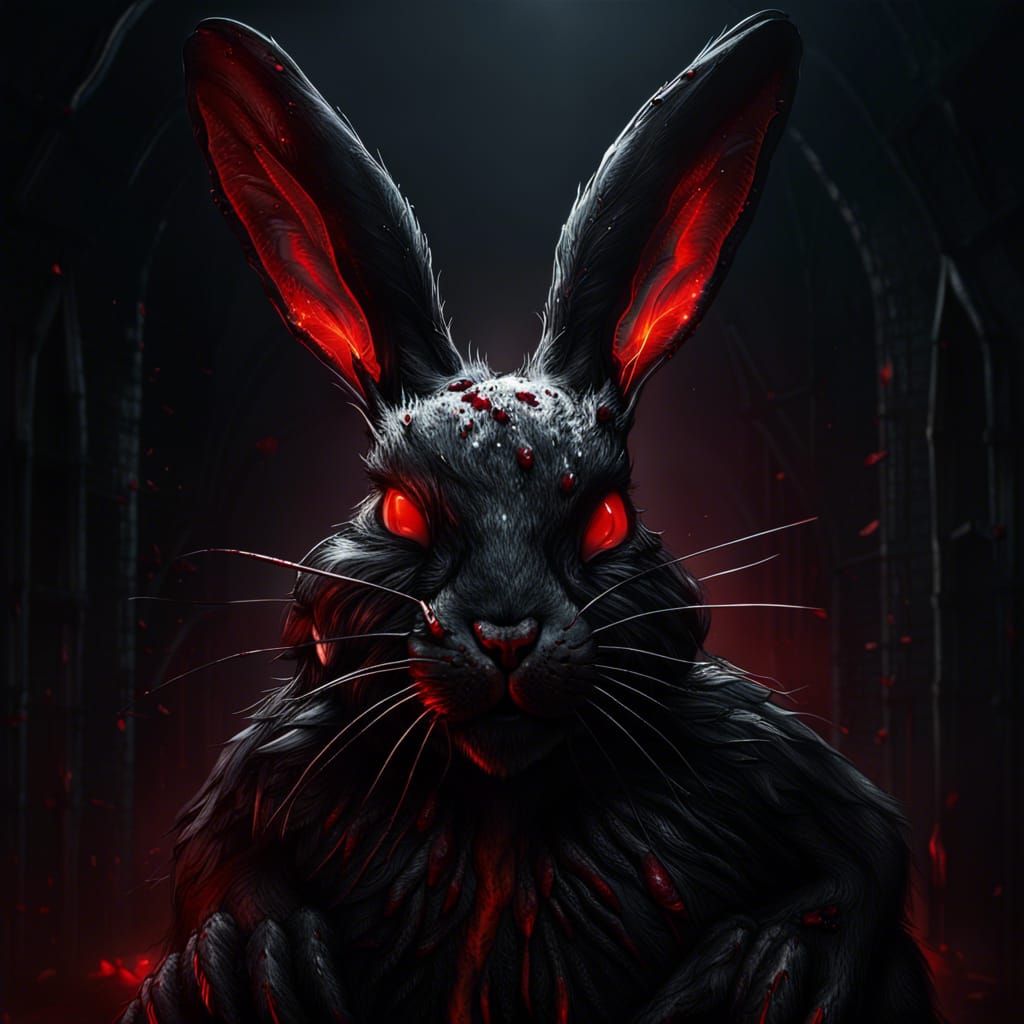 Sinister Rabbit - AI Generated Artwork - NightCafe Creator