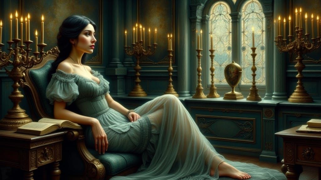 Byam Shaw (1872-1919), Eleonora, Selected Tales of Mystery by Edgar Allan Poe, 1909  Source  #byam shaw #John Byam Liston Shaw #british artists_