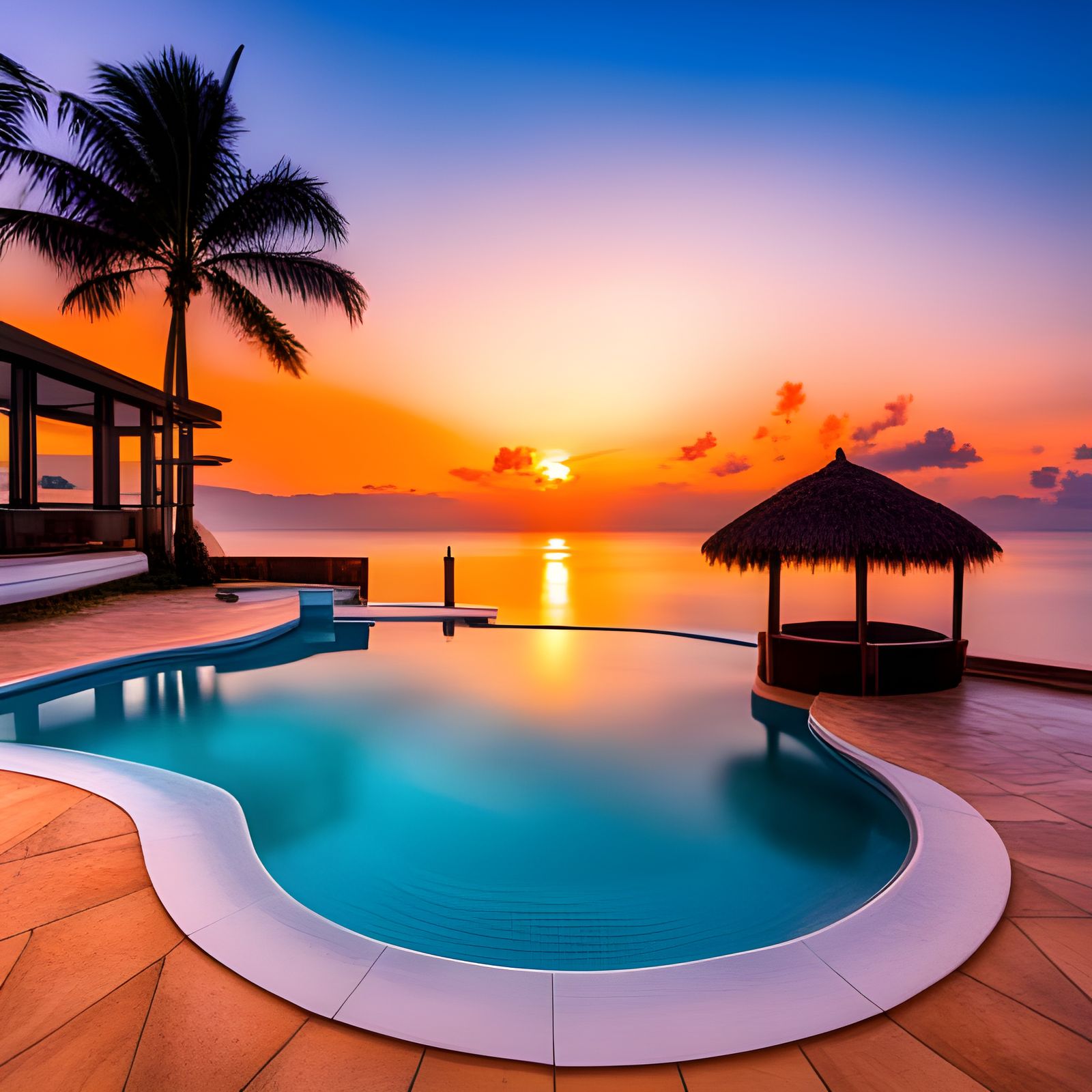 Swimmingpool With Beach View AI Generated Artwork NightCafe Creator swimmingpool-with-beach-view-ai-generated-artwork-nightcafe-creator