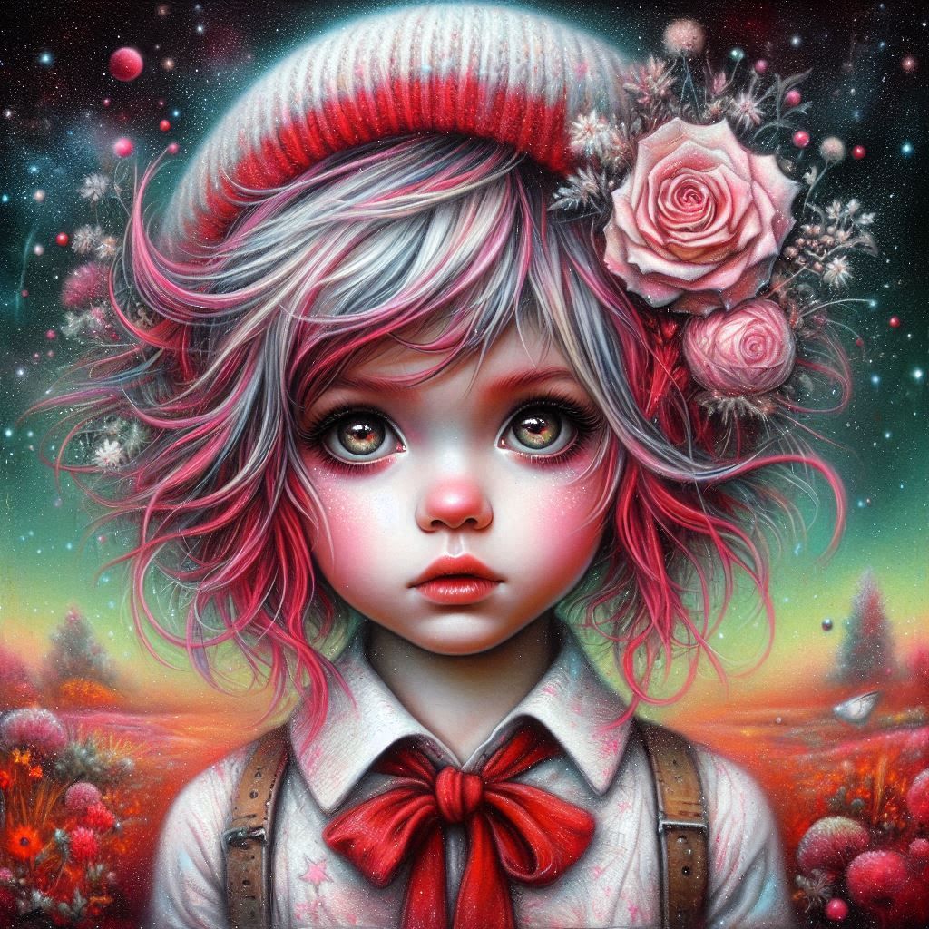 White Red Young Girl