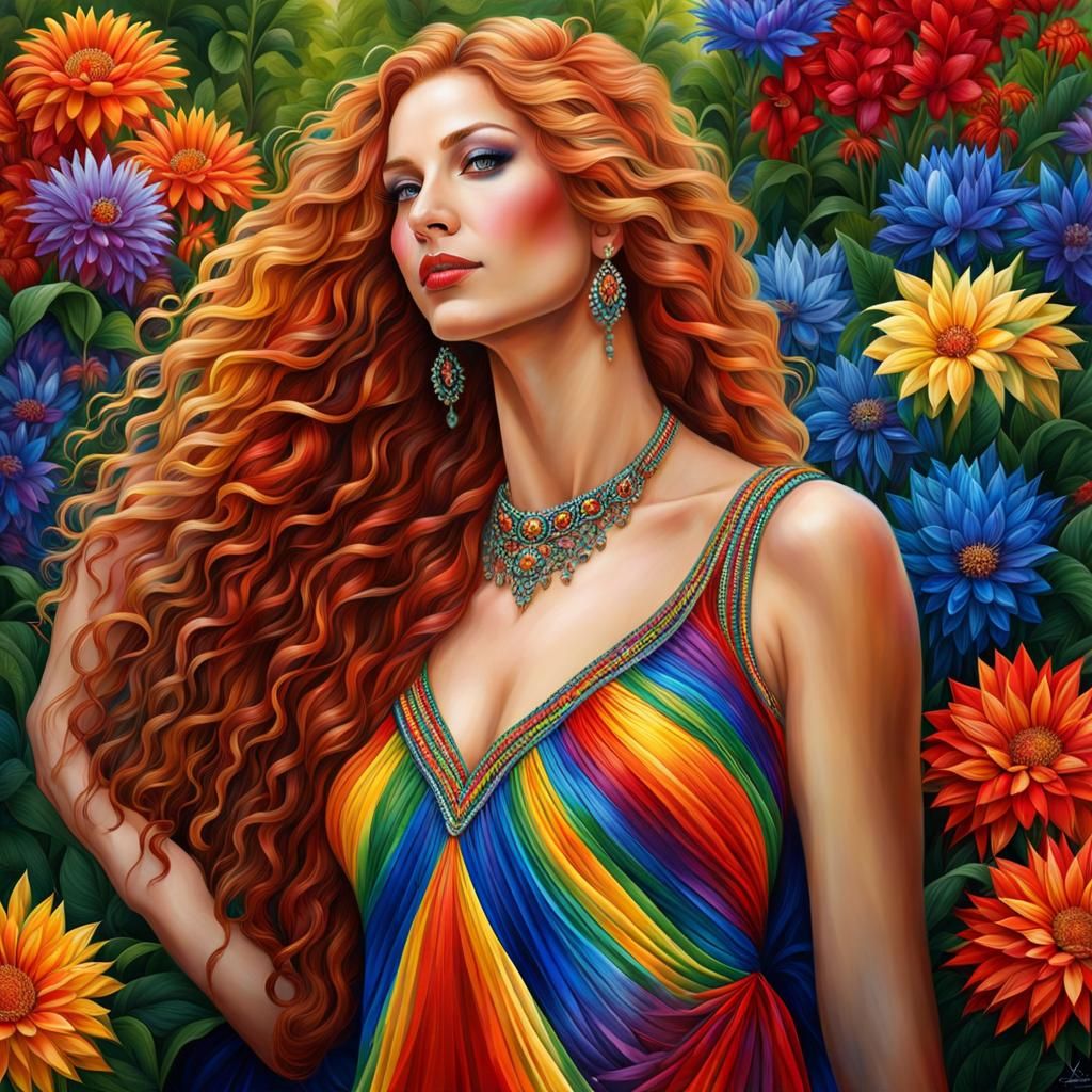 Rainbow dress