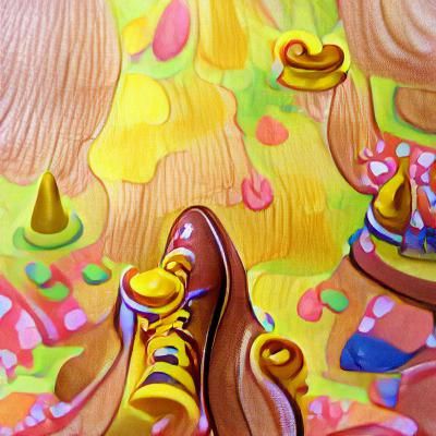 3 inches of mustard shoes
