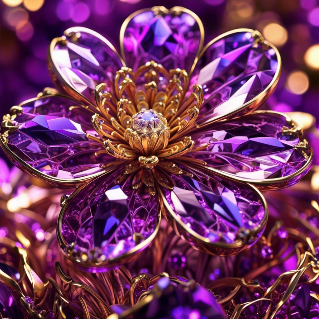 amethyst flower  by @Hani