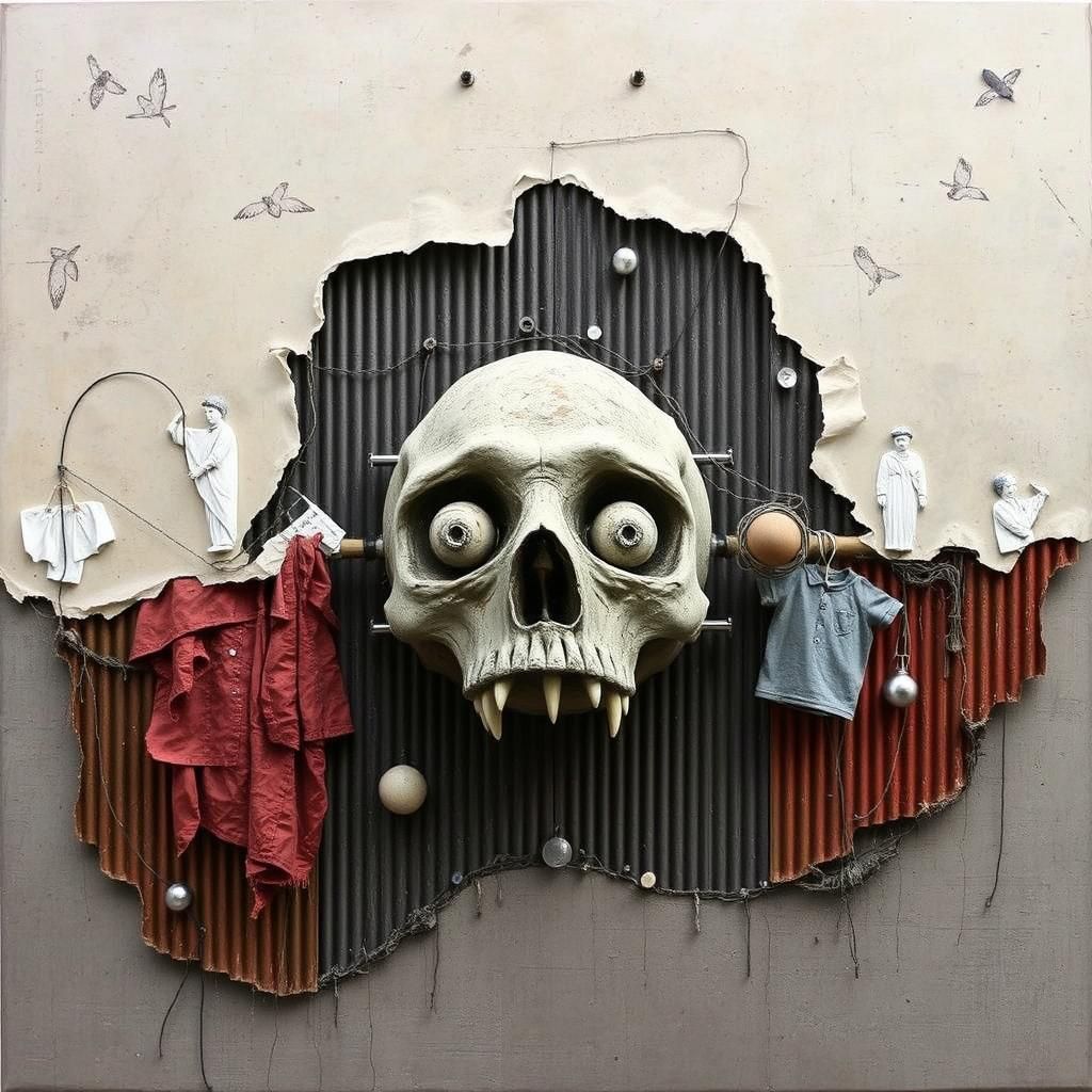 Surrealist Sculpture in the Style of Ernst and Klee