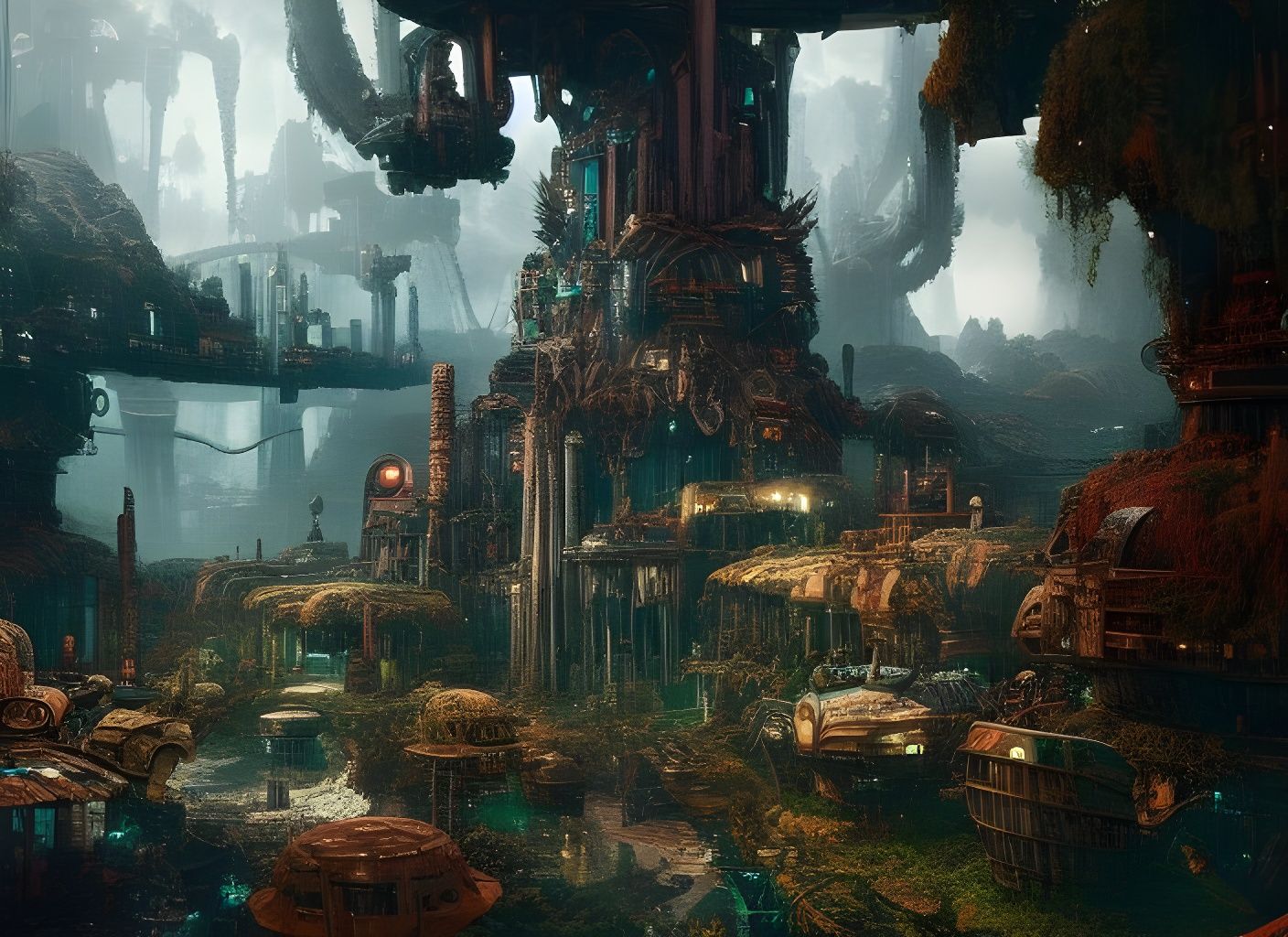 Hidden Village: Sci-Fi Fantasy Nature Photographer