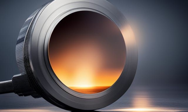 A tungsten disc in a low-pressure argon atmosphere. Rotates ...