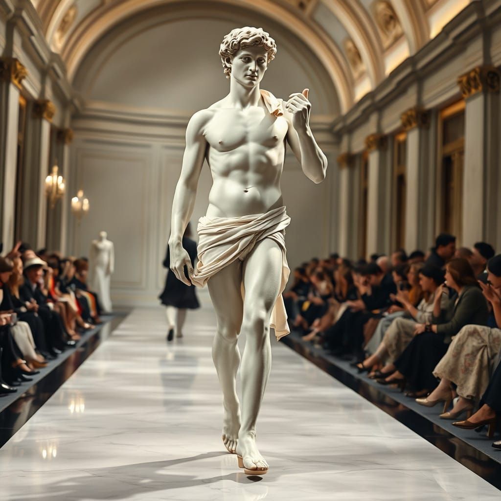 Michael Angelos David on the Runway   by @Las Vegas Jay