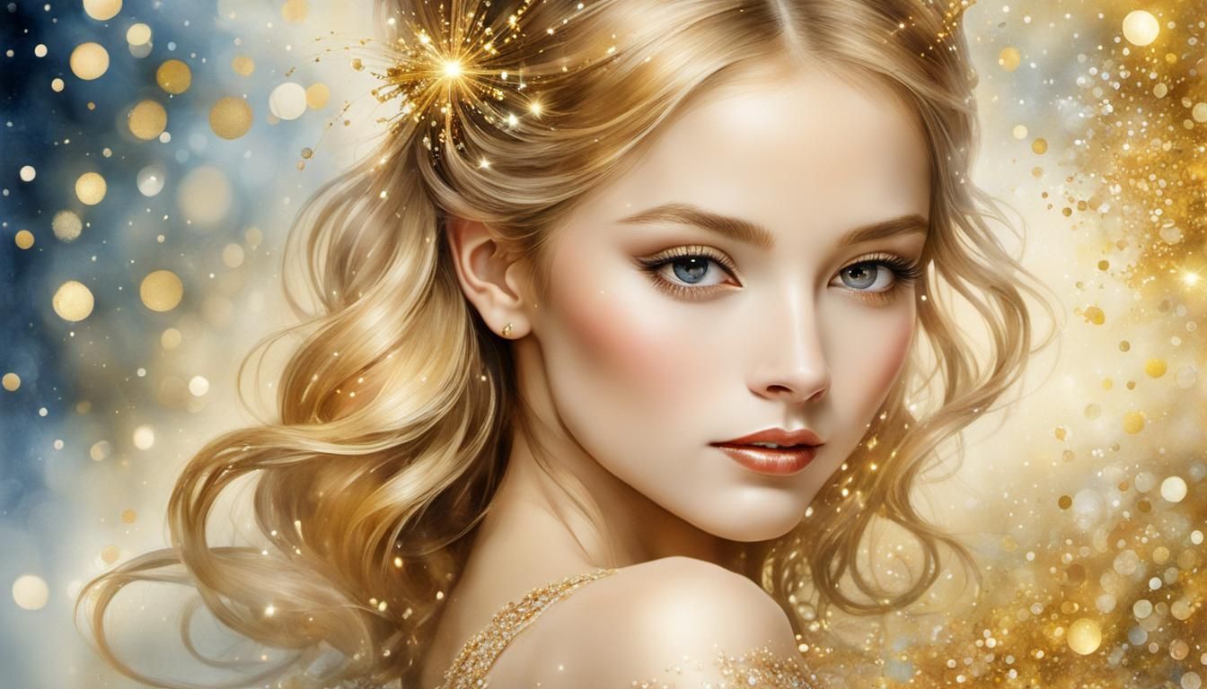Image: Grace and beauty of a young woman.