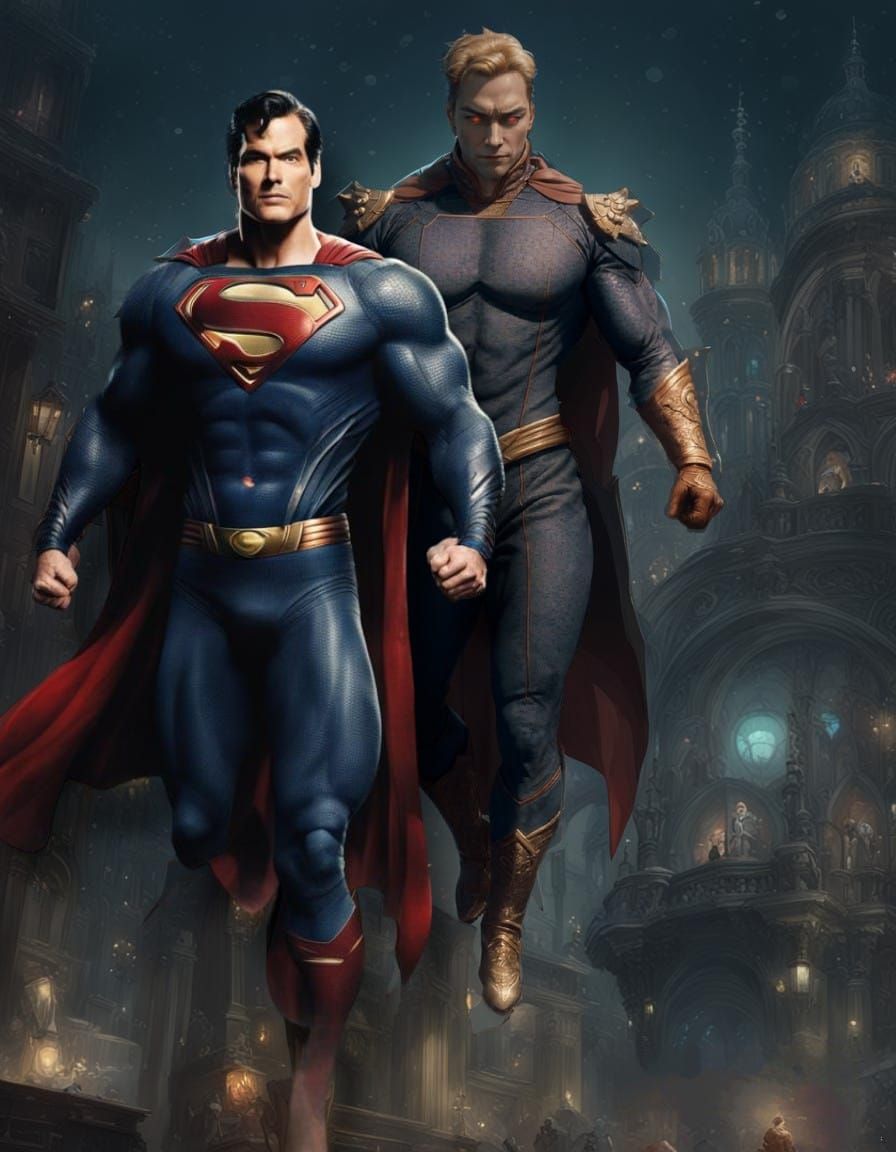 Homelander and Superman