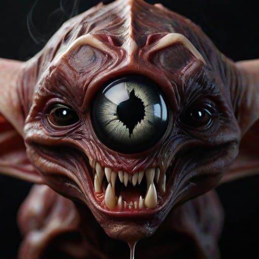 Creepy creation that I just uploaded of The carnage symbiote...