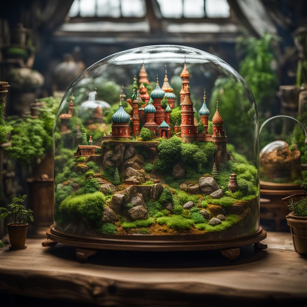 des terrarium en poupées russes, à l'infini, 8k resolution, ...