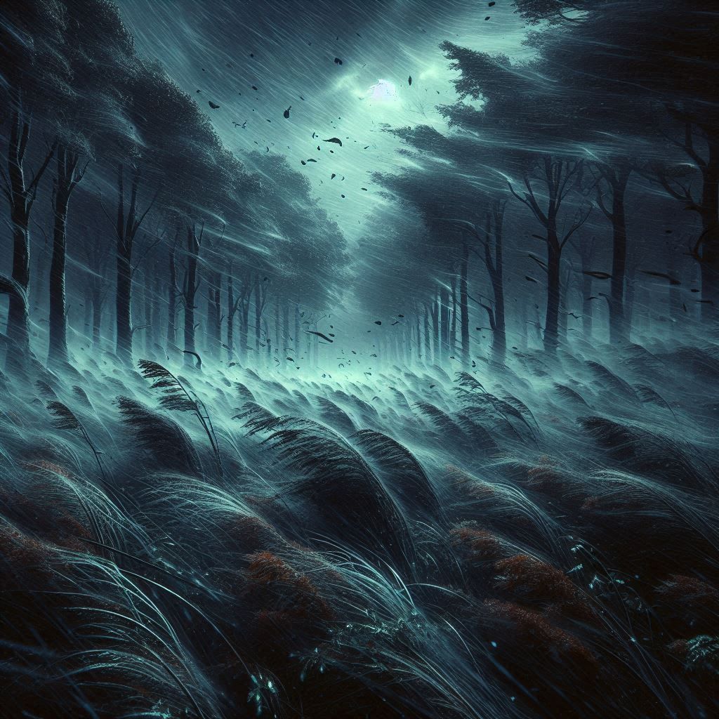 stormy forest