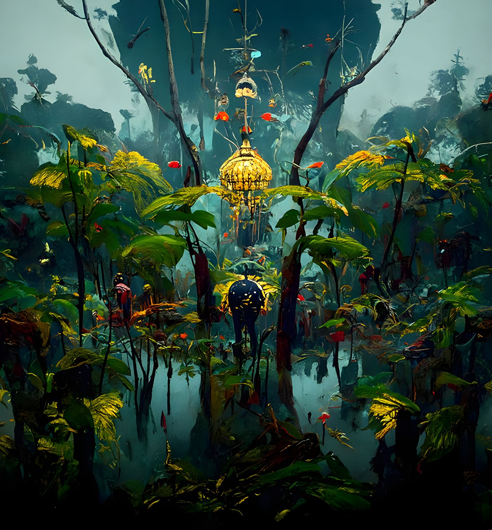 deep in the jungle