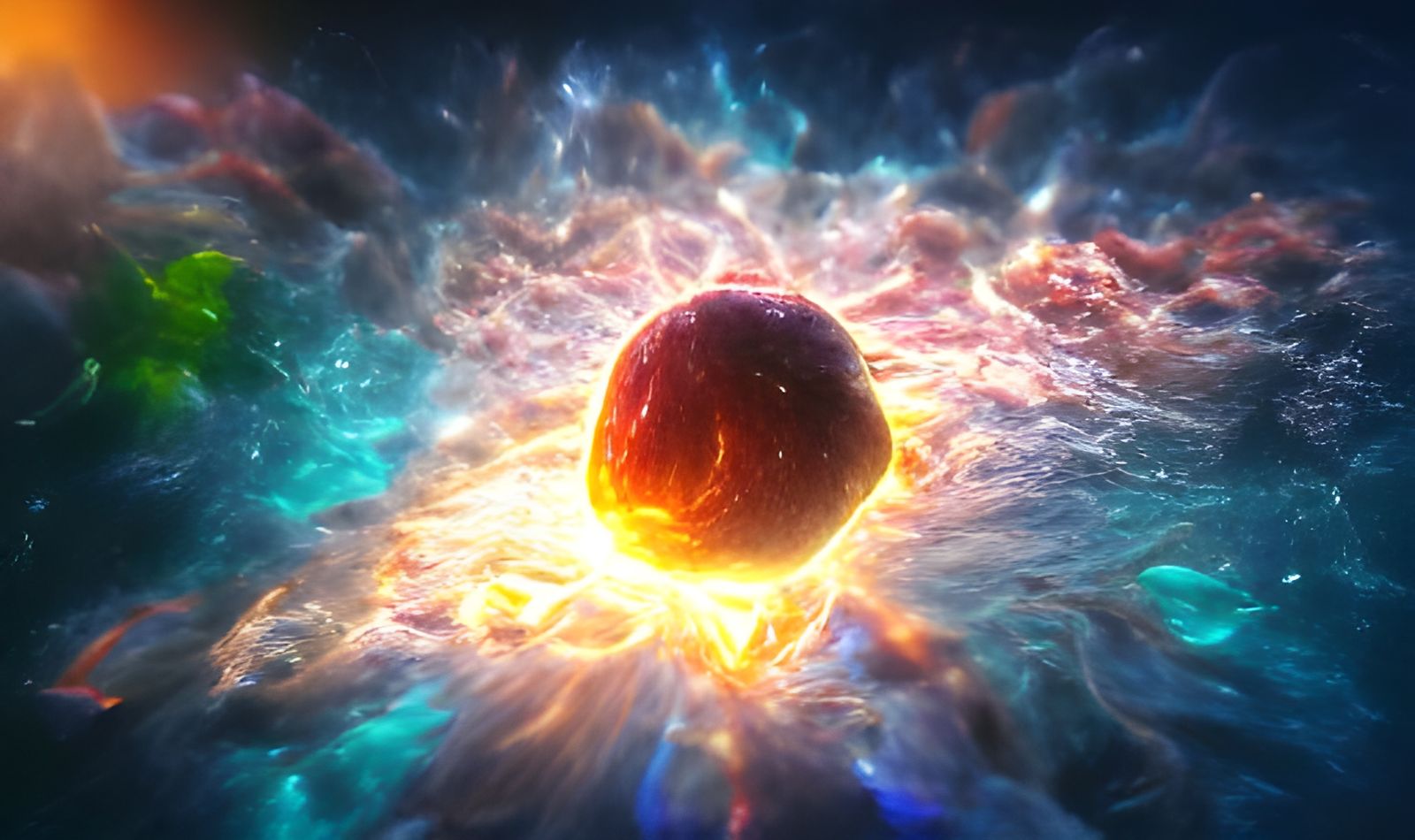 an abandoned exoplanet floating through a cosmic ocean