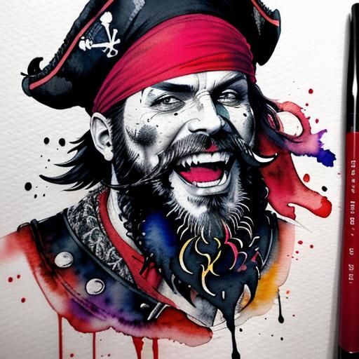 Pirate Watercolour
