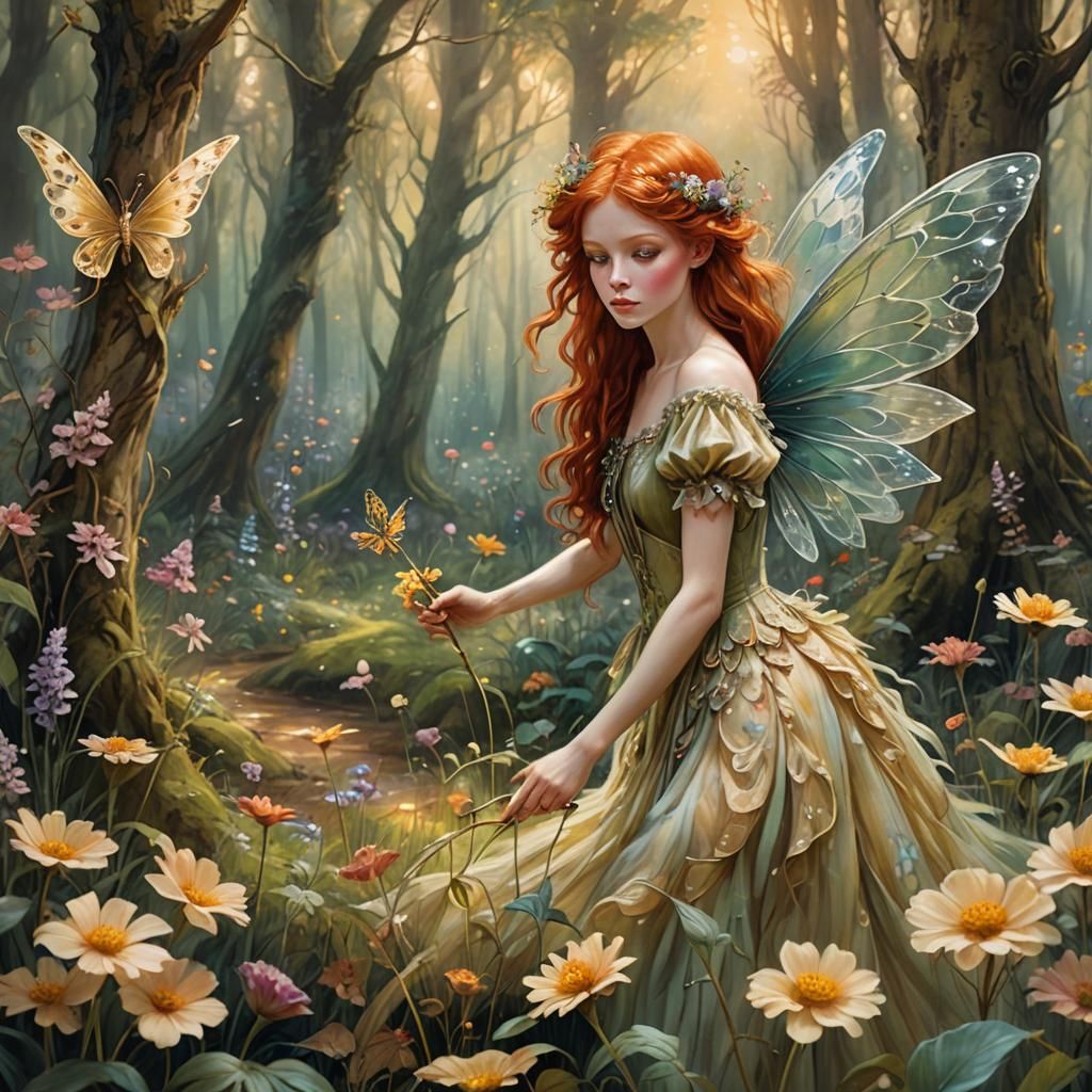 The soft touch of a redhead fairy  by @Fires_RSA