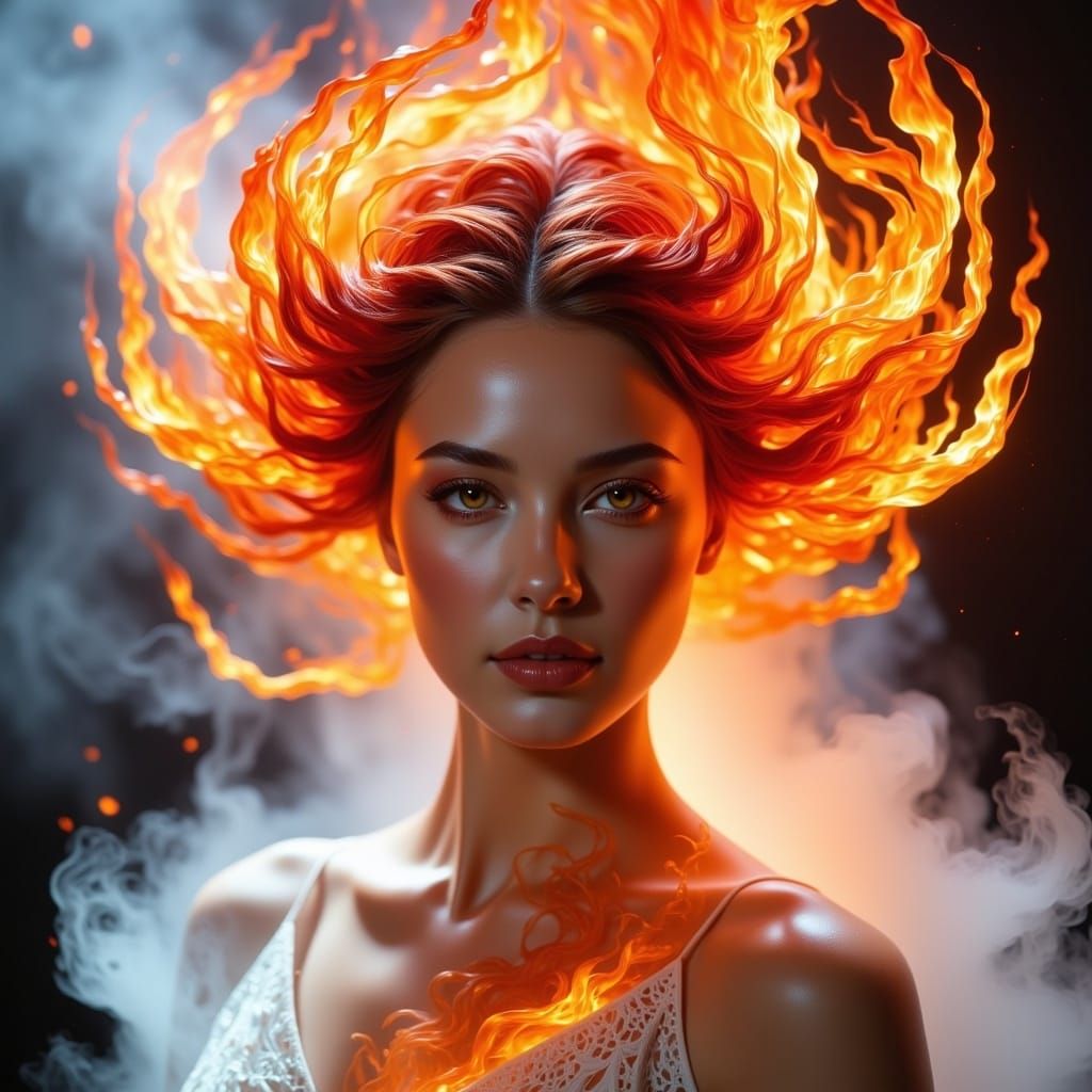 <lora:Made from Fire:1.0>; create alcahol inks and pen illustrations; art; 8k; High-resolution, hyperrealistic photograph of realistic flame...