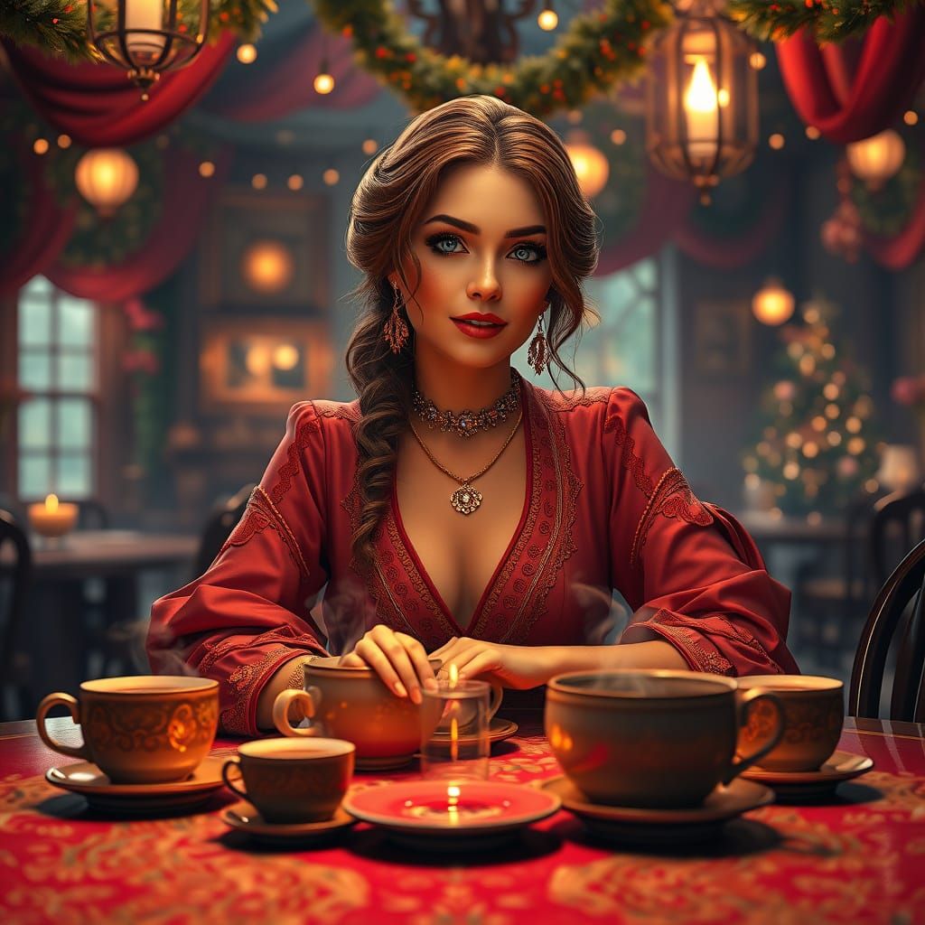 Warmth of Whimsy: A Fantasy Coffee Gathering