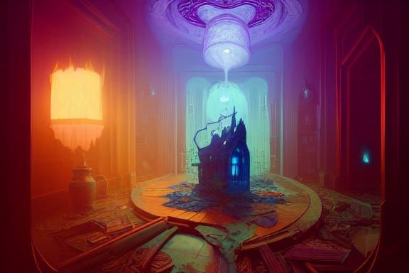 Inside the Witch's Parlour - AI Generated Artwork - NightCafe Creator