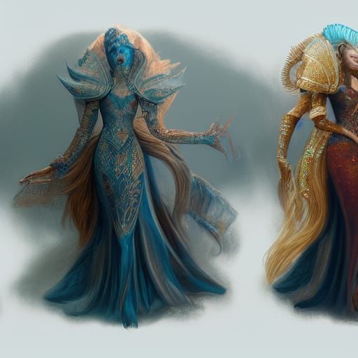 Princess Langwidere chooses which head to wear today
