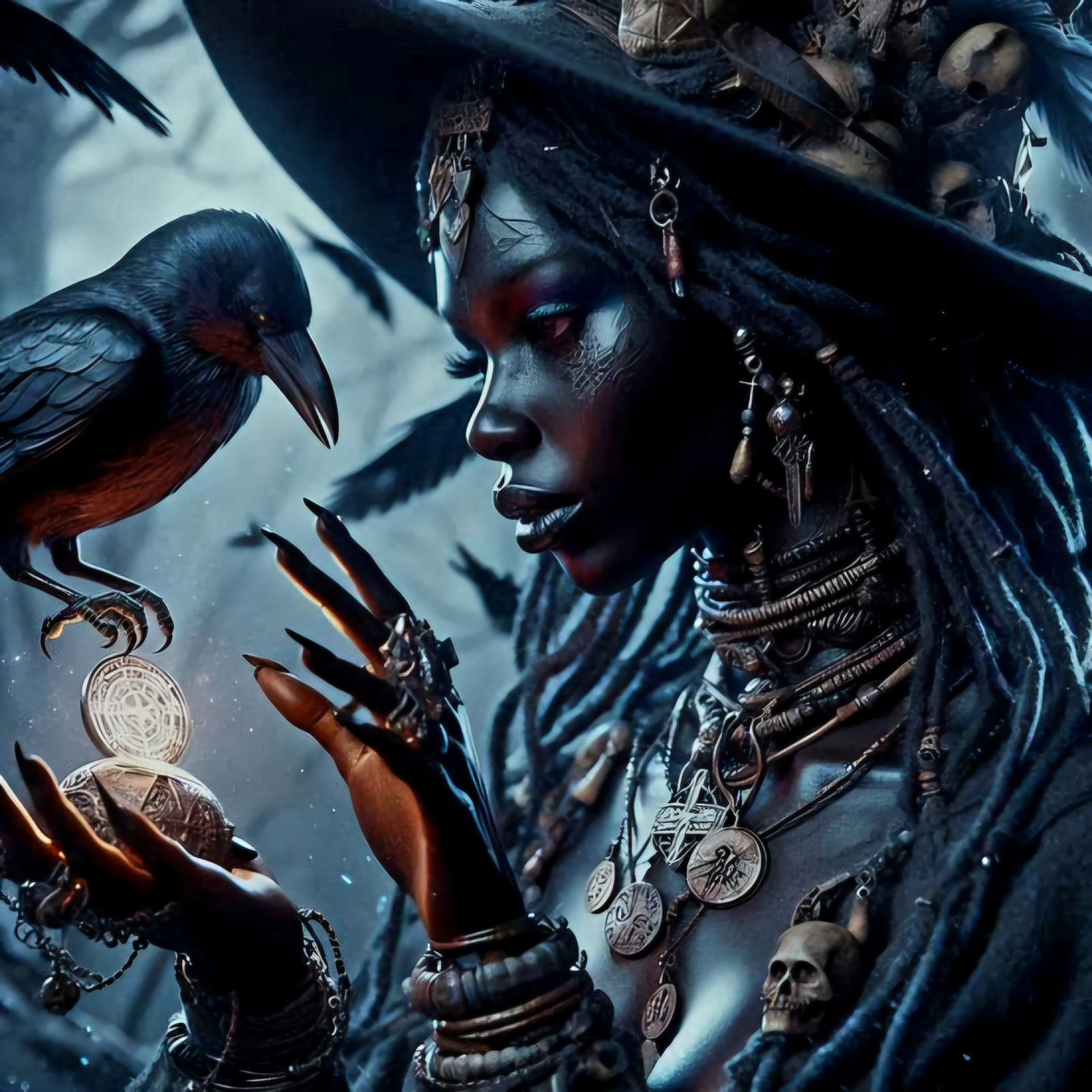 The witch and her familiar