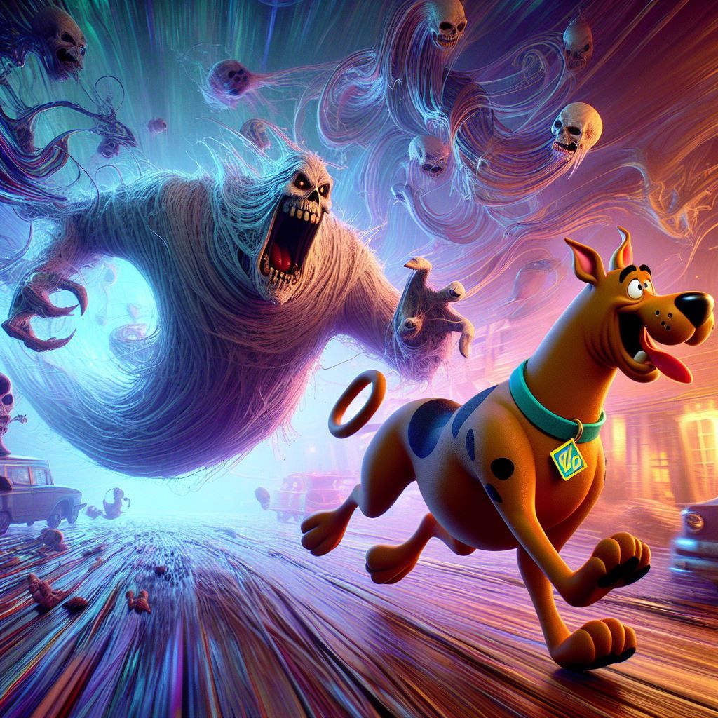 Gu gu gu GHOST. Run Scooby!