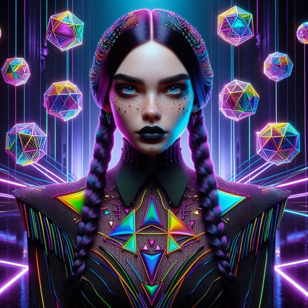 Vibrant Wednesday Addams