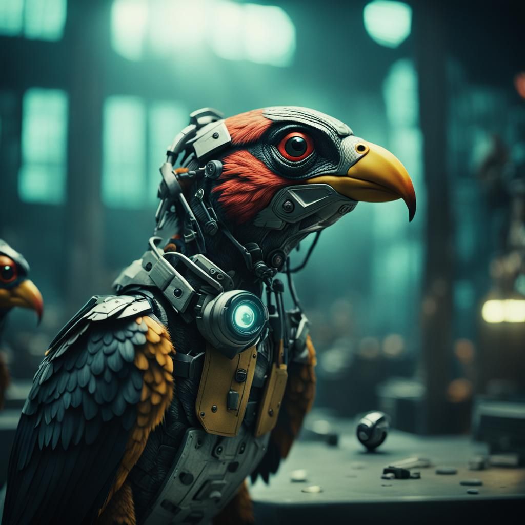 Cyborg bird Pets