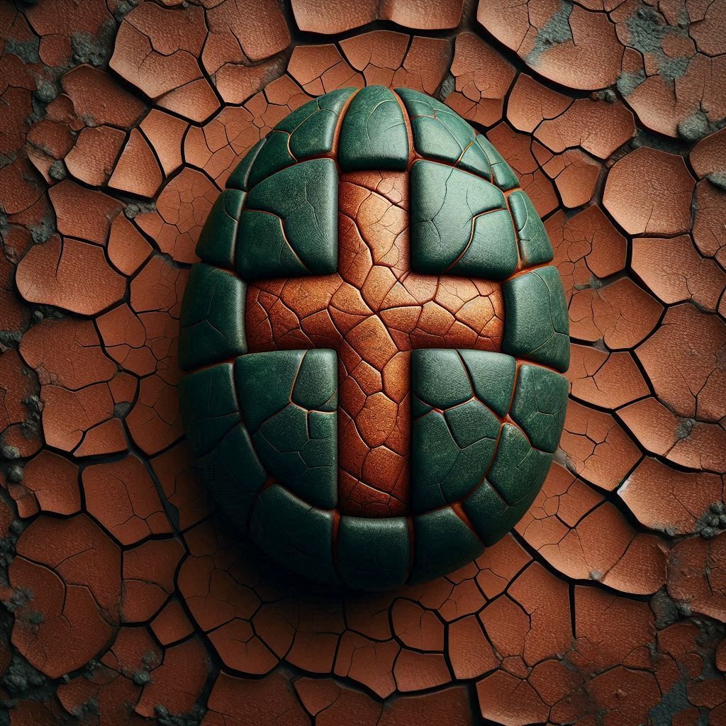 aerial cross easter egg