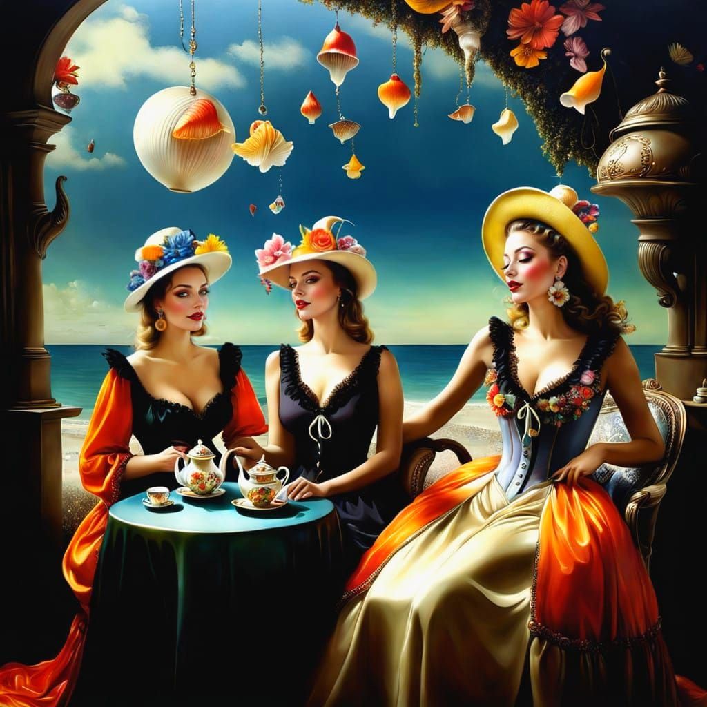 Surrealistic Beauty in Vibrant Whimsy