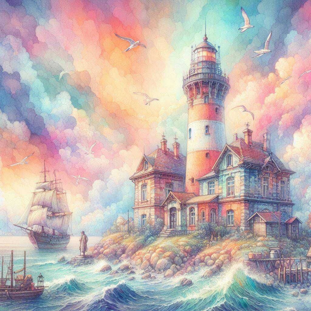 Pastel Lighthouse