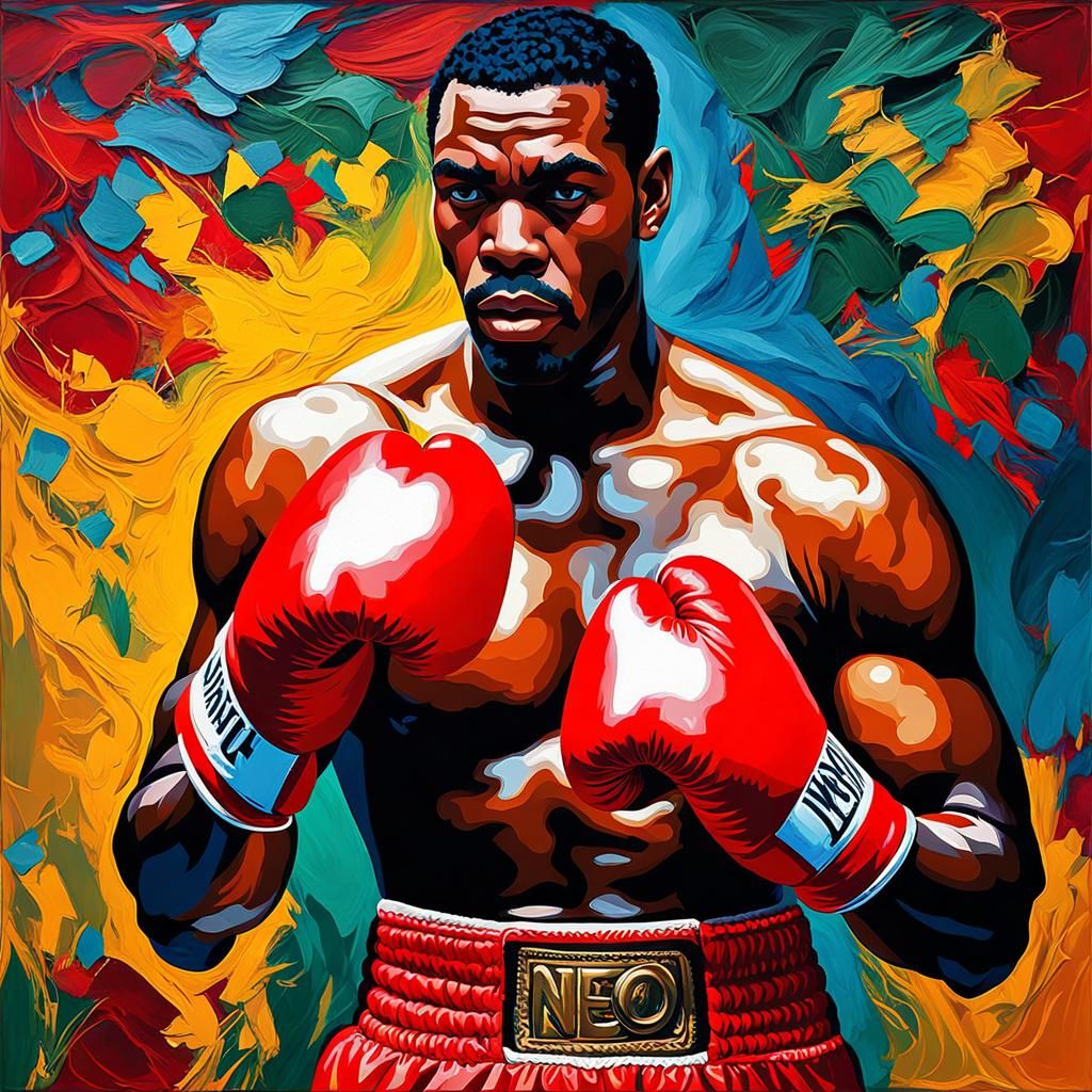 The Graceful Boxer, Post-Impressionism style