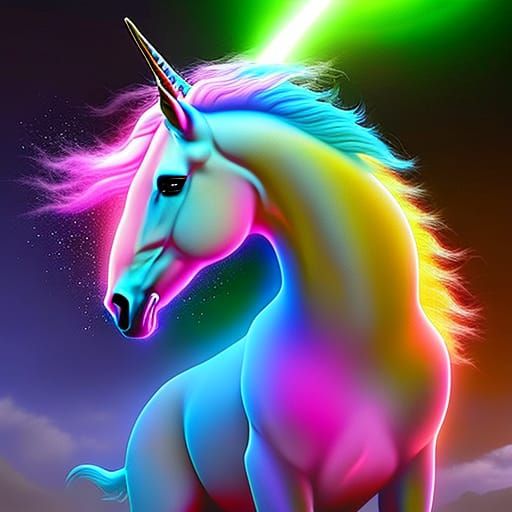 ELECTRIC UNICORN - AI Generated Artwork - NightCafe Creator