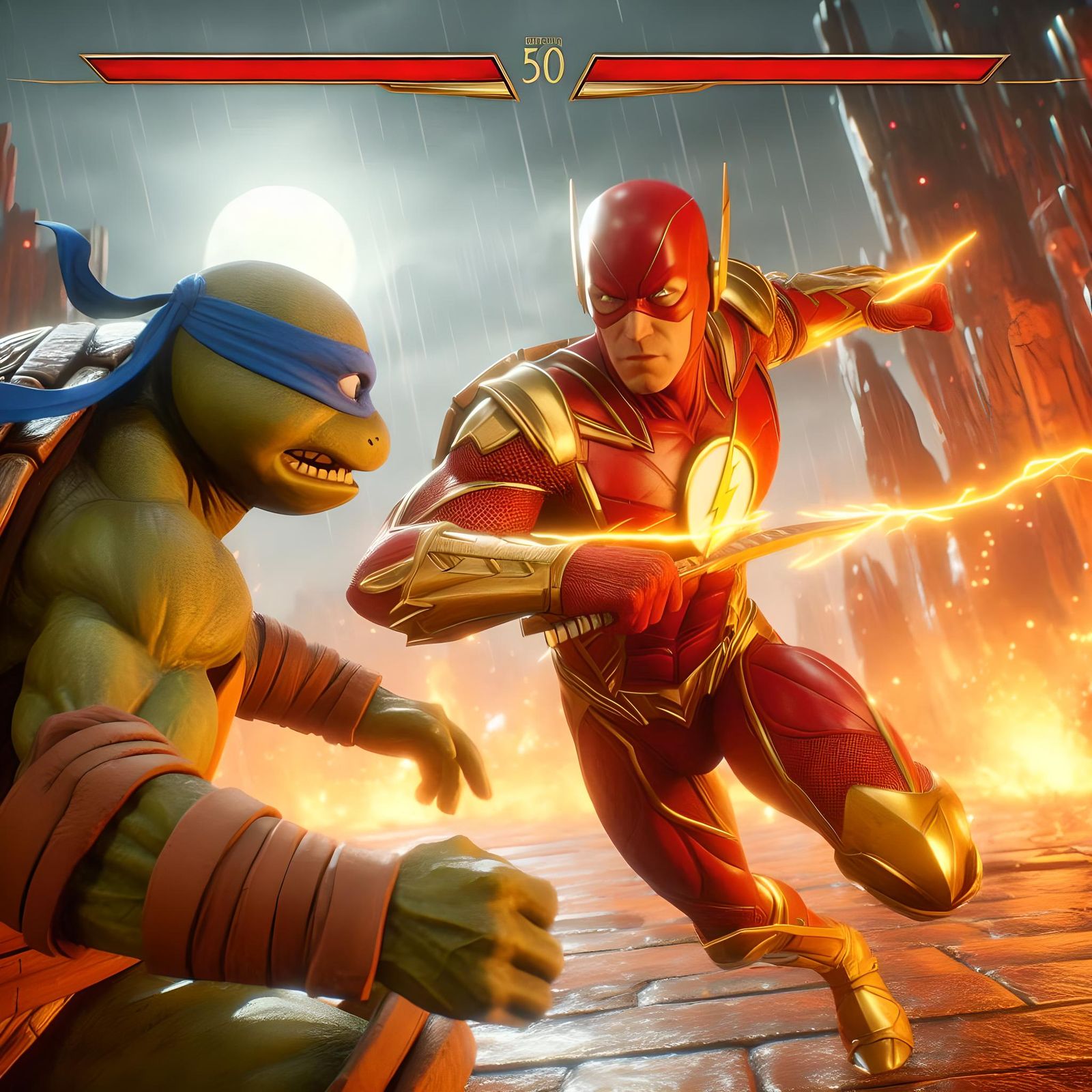 Leonardo vs The Flash