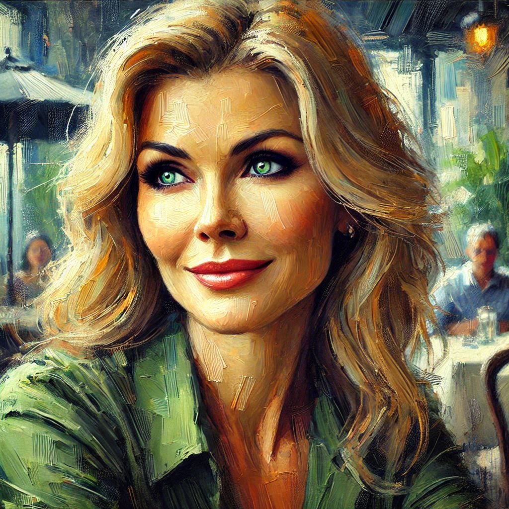 "Beautiful Blond" Impasto Portrait