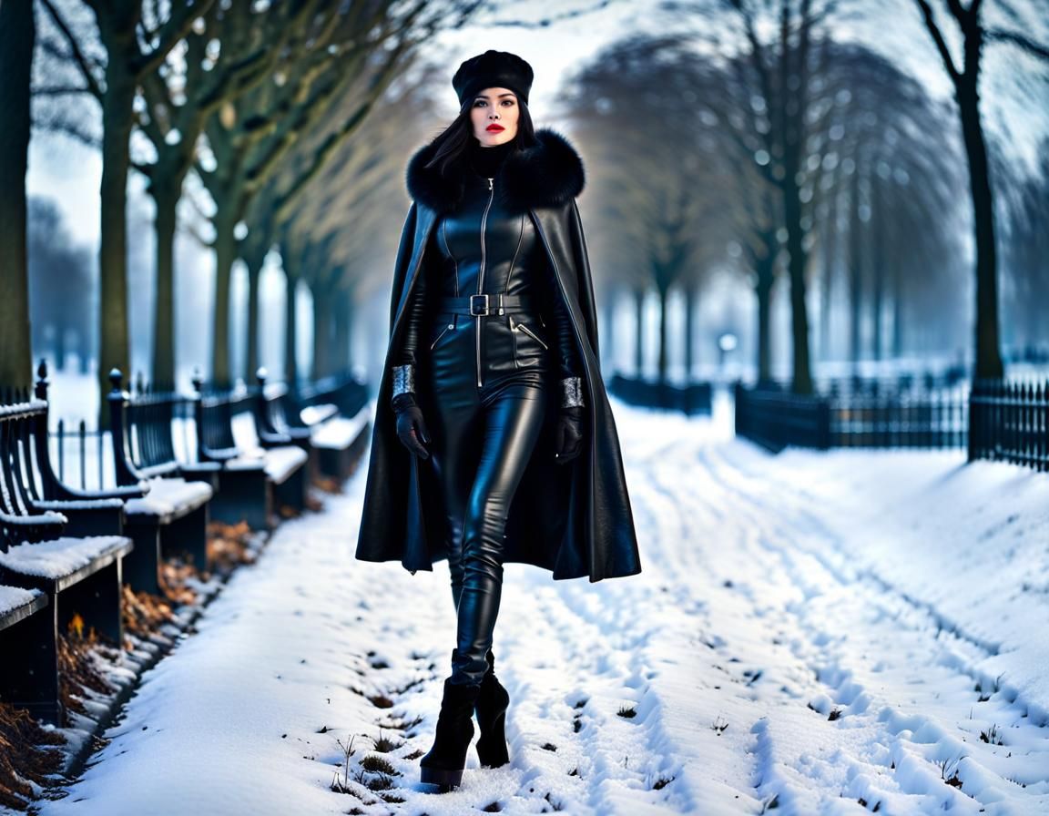 Leather Fashion for Winter 4 - AI Generated Artwork - NightCafe Creator