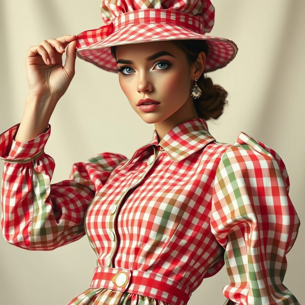Gingham Print  by @Olena the Beautiful