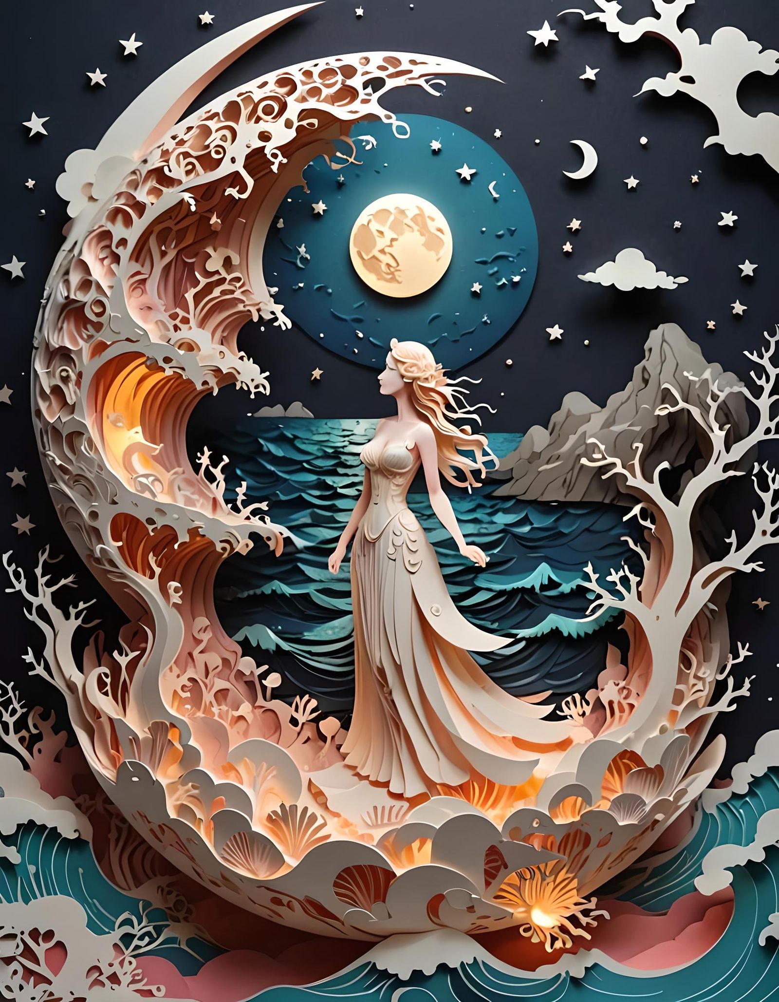 Princess of waves  by @undefined