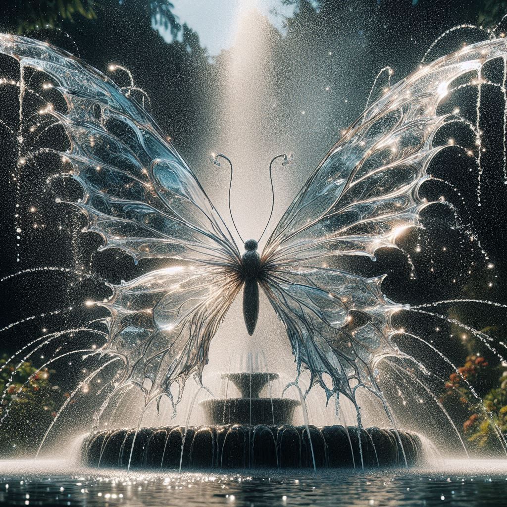 Butterfly fountain