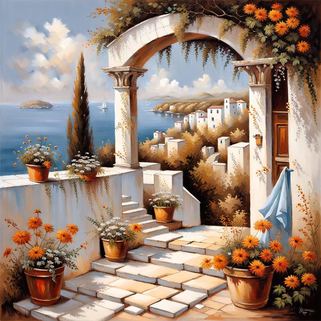 Greek, Summer, Guido Borelli, Royo  by @Joris