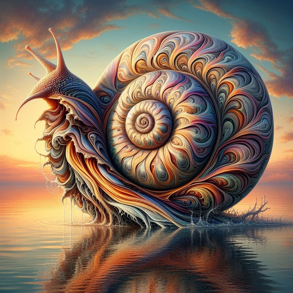 Psychedelic sea snail