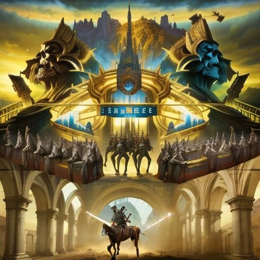 Epic cinematic brilliant stunning intricate meticulously det...