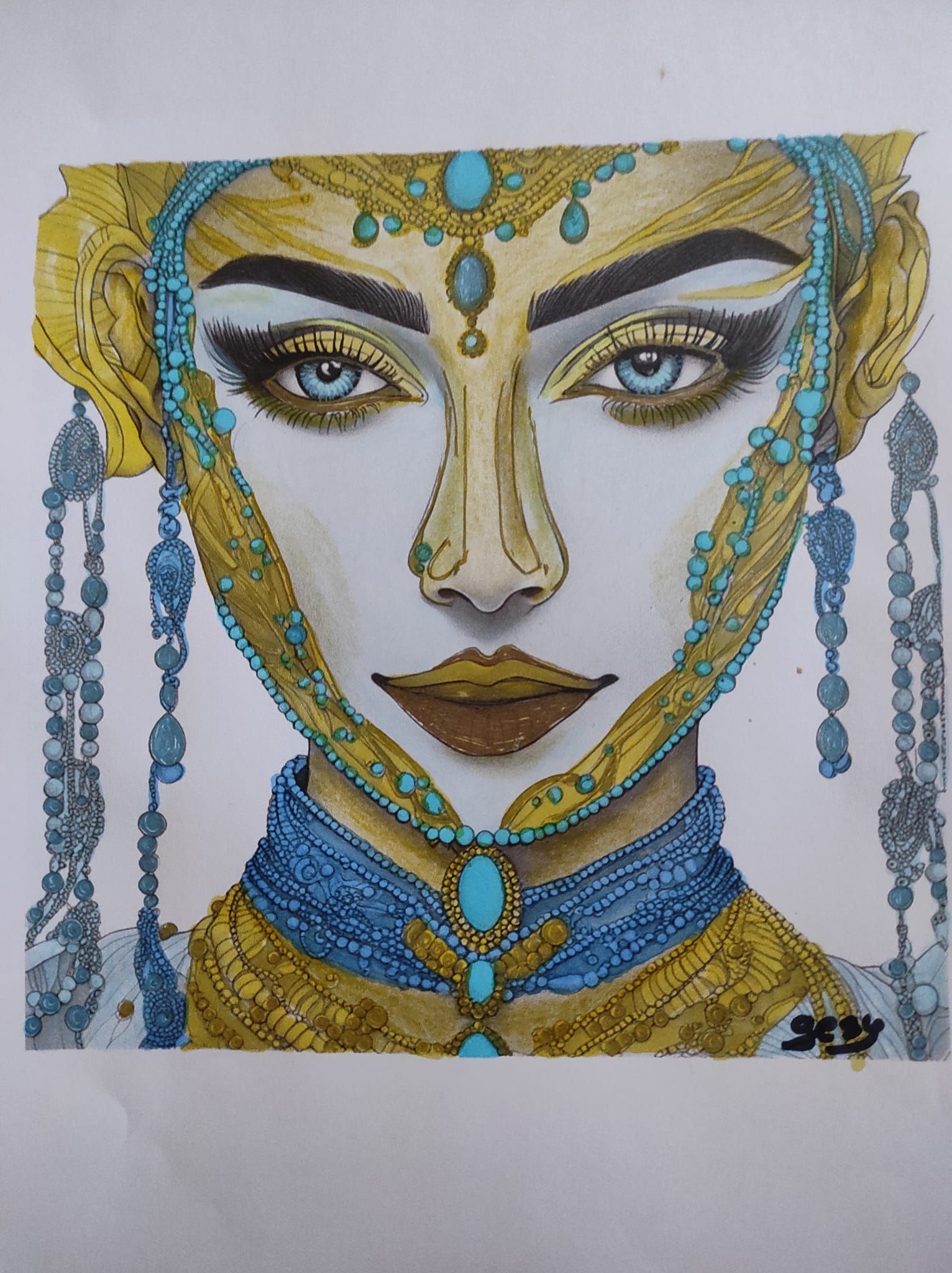 création puis coloriage