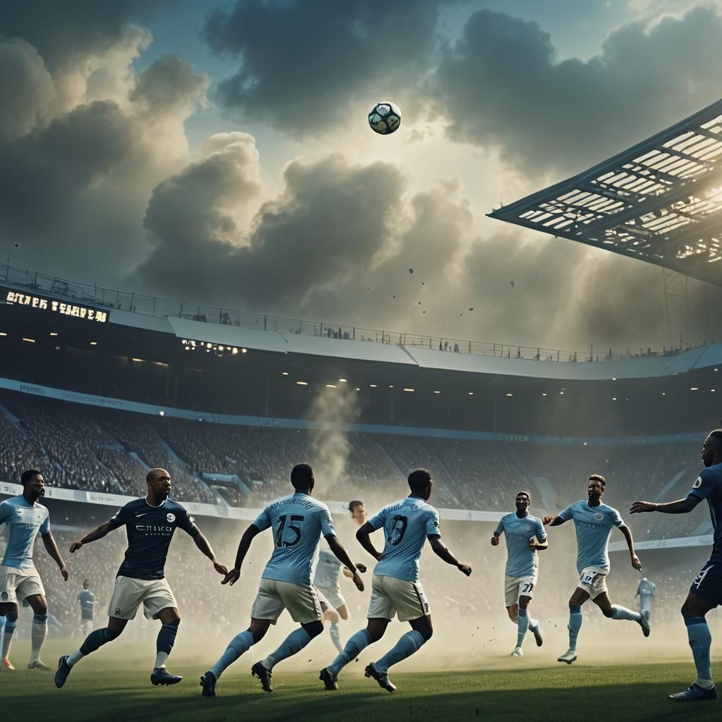 Augero of man city scores the winner against QPR to win the ...