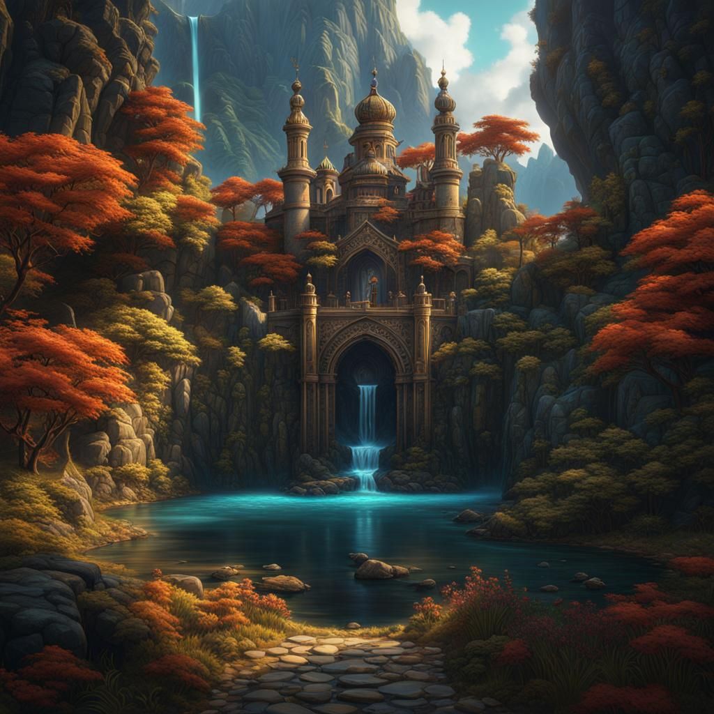 Fantastical Youtube Thumbnail in Detailed Matte Painting