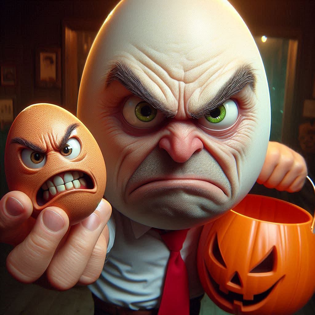 Angry Egg... Trick or Treat