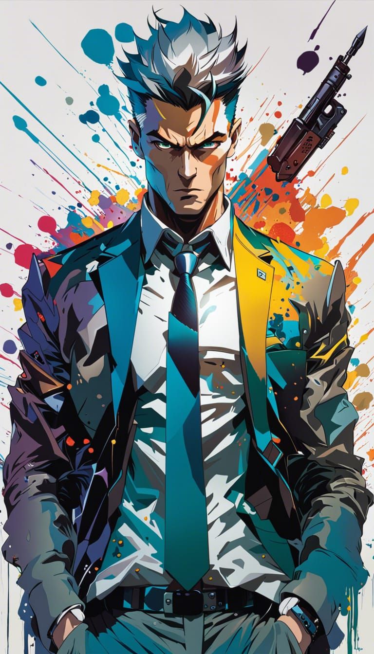 Manga Portrait in Style of Akihiko Yoshida