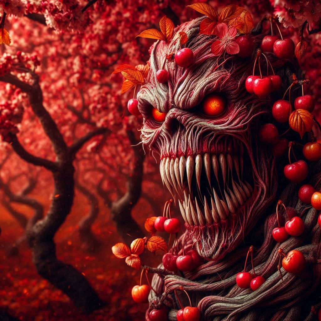 Eerie Cherry Blossom Trees